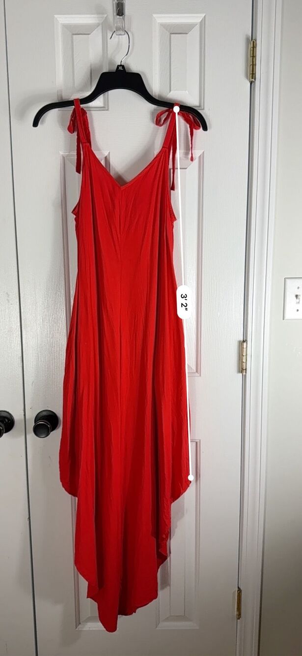 Vince Camuto Womens Red Romper Pant Suit Size M